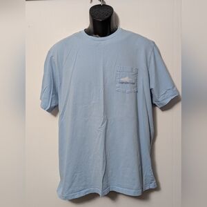 MEN'S VINEYARD VINES SHARK LOGO LIGHT BLUE SHORT SLEEVE TEE SHIRT SIZE LARGE